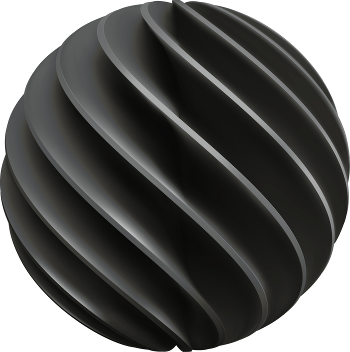 Black 3D Sphere Shape